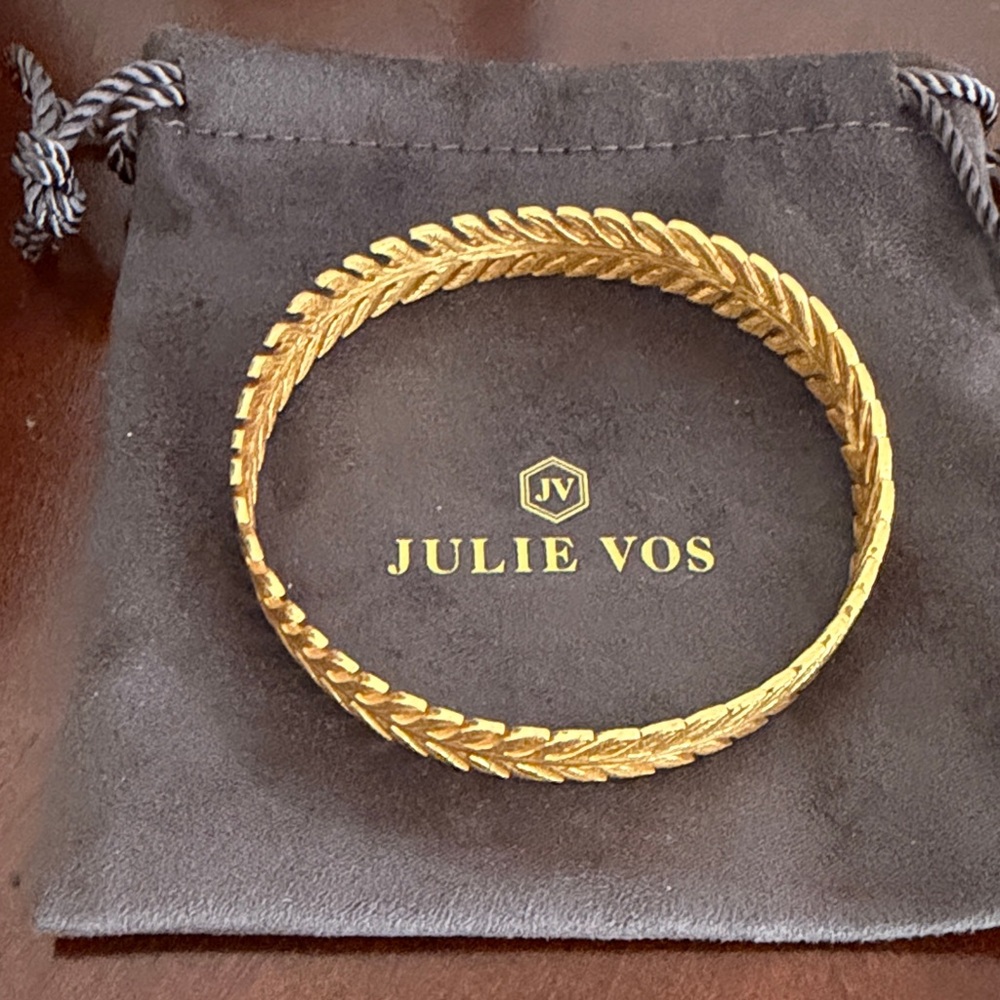 Julie Vos Gold Leaf Bracelet
